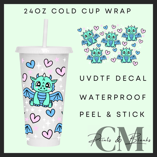 Dragons 24oz Uvdtf wrap