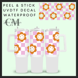 Retro flowers 40oz uvdtf wrap