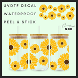 Sunflowers 16oz uvdtf wrap