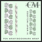 The plant collection bookmark & pen wrap Uvdtf decals