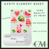 Watermelon Uvdtf element sheet