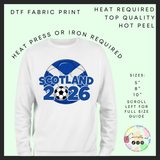 Scotland 2026 adult DTF transfer