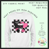Books dark, coffee stark DTF transfer