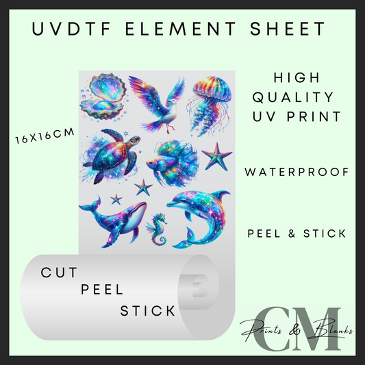 Deep sea uvdtf element sheet
