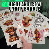 Highland Cow Uvdtf bundle