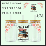 Just a girl who loves books 16oz Uvdtf wrap