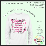 ADHD My Brain Won’t Shut Up DTF transfer