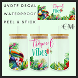 Tropical vibes Uvdtf 16oz wrap