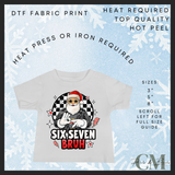 Santa bruh 6 7 DTF transfer