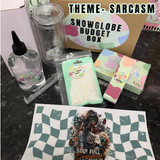 SNOWGLOBE BUDGET BOX- make your own snowglobe tumbler kit