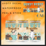 Blue howdy pumpkin autumn 16oz Uvdtf wrap