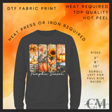 Pumpkin season DTF transfer