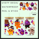 Halloween Sweet Character Repeated 16oz uvdtf wrap