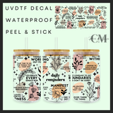 Daily reminders 16oz Uvdtf wrap