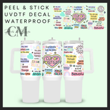 Cup of positivity 40oz uvdtf wrap