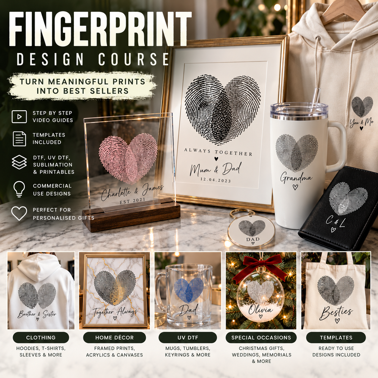 Biometric Architecture Pattern Fingerprint design course PRE ORDER – cmcraftsuk