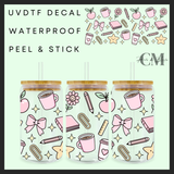 Teacher vibes 16oz uvdtf wrap