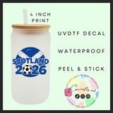 Scotland 2026 Uvdtf single decal (4”, 10cm)