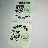 200x QR code stickers