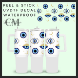 Blue evil eye 40oz uvdtf wrap
