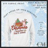 Christmas calories don’t count DTF transfer