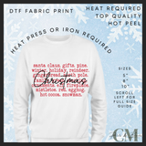 Christmas highlights DTF transfer