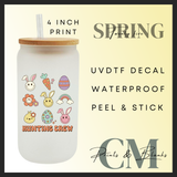 Hunting crew uvdtf single decals (4” / 10cm)