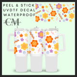 Groovy flowers 40oz uvdtf wrap