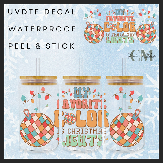 My favourite colour is the Christmas lights 16oz uvdtf wrap