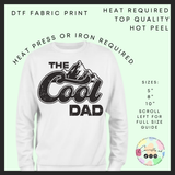 The cool dad DTF transfer