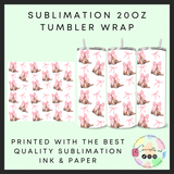 Cowgirl Sublimation 20oz tumbler wrap