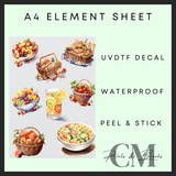 Picnic A4 uvdtf element sheet