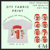 When I wake up circus lights DTF transfer