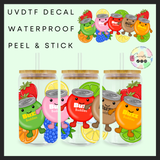 Buzz buddies fruits 16oz uvdtf wrap