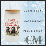 Farm style Christmas uvdtf single transfers (4” / 10cm)
