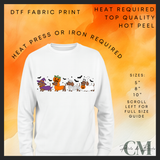 Halloween dogs DTF transfer