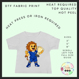Trophy lion Scotland DTF transfer