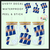 Bad b energy blue 16oz uvdtf wrap