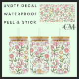 Spring flowers 16oz uvdtf wrap