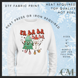 Fa la la la la DTF transfer