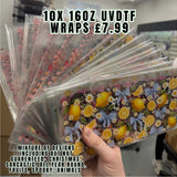 10x 16oz Uvdtf wraps BARGAIN