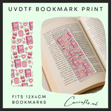 Bookish Girlie bookmark uvdtf wrap