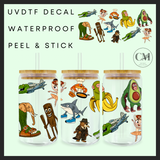 Brain rot monsters classic 16oz Uvdtf wrap