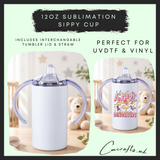 12oz sublimation sippy cup