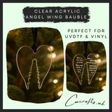 Clear acrylic Angel wings