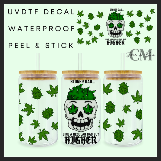 Stoner dad 16oz uvdtf wrap