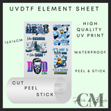 Dad theme Uvdtf element sheet