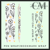 The plant collection bookmark & pen wrap Uvdtf decals
