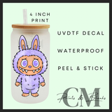 Monsters uvdtf single decal (4”, 10cm)