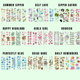 Peel and stick bookmark kit
